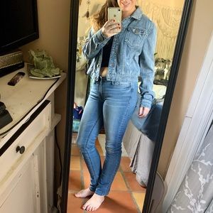 Tinseltown Denim distressed jacket